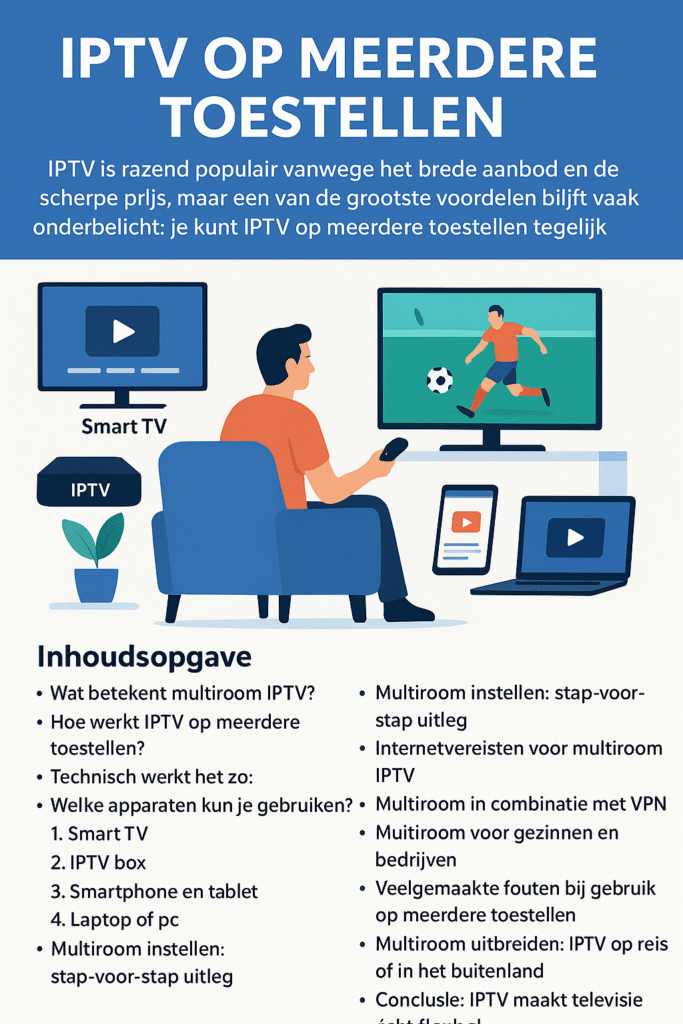 IPTV op meerdere toestellen gebruiken IPTV Nederland